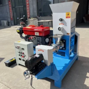 Diesel engine Pet Food Extruder Feed Pellet Single Screw Extruder Twin Screw Feed Extruder