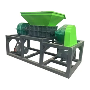 Double Axis Shredder Tearing Machine with Gear and Bearing for Scrap Metal Recycling Straw Plastic Tire Scrap Crusher