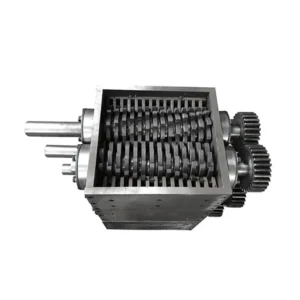 Double Gearbox Plastic Shredder Machine with Pump High Efficiency 100-500kg/h Capacity
