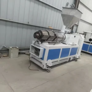 Double Screw Extruder Machine 380V PLC Controlled High Productivity Automatic Eco Friendly