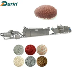 Double Screw Floating Fish Feed Pellet Extruder Machine Motor PLC Stainless Steel Continuous Automatic Production Line for Pet