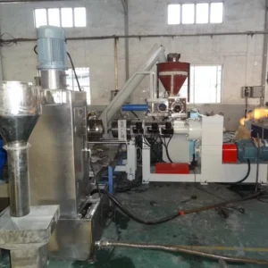 Double Screw Pelletizing Extruder Co-rotation Parallel-screw Extrusion for Manufacturing Plant ABS PE Engine Motor Driven