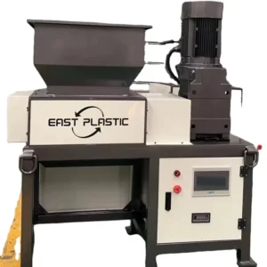 Double Shaft Automatic Motor Waste Shredders for Plastic Bottles Cardboard Industrial Tyres 300-500kg/h Capacity