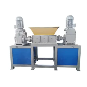 Double Shaft PVC PET Plastic Shredder Machine Waste Plastic Lump Pipe Bottle PE PP Films Bags Crushing Manufacturing Plants