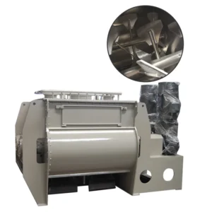 Double Shaft Paddle Mixer Wall Putty Mixer Liquid Spraying