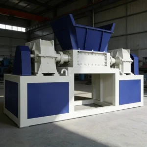 Double Shaft Plastic Shredder 7.5-37kw for PP PE PET HDPE Film Pipe Bag Recycling