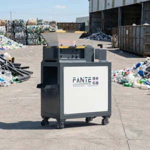 Double Shaft Plastic Shredder Machine Industrial Waste Plastic Recycling Crusher with High Output
