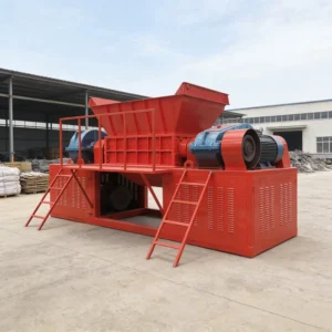 Double Shaft Plastic Shredder for Pipe Plastic Lump Bottle Flakes