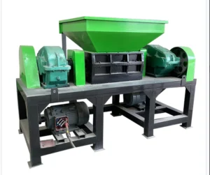 Double Shaft Scrap Metal Shredder Fabric Rubber Textile Shredding Machine Rubber Grinding Machine 500kg 1000kg Per Hour