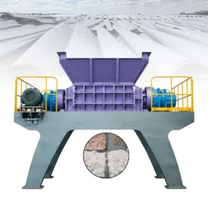 Double Shaft Shredder for Wind Turbine Blade Fiberglass Composite Waste Recycling Machine