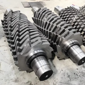 Double Single Shaft Shredder Rotor Blades Plastic Shredder Blade Crusher Machine Box