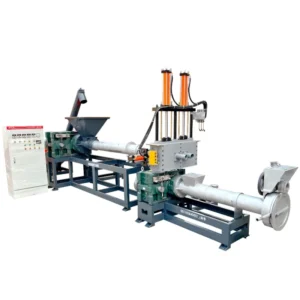 Double Stage PP PE HDPE LDPE Waste Plastic Recycling Pelletizer Pelletizing Granules Making Granulators Machine