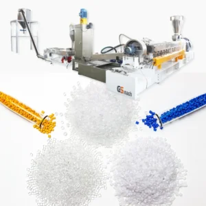 Double Twin Screw Extruder Machine for Powder Coating Production Line Hot and Cold Mixer