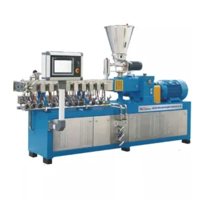 Double Twin Screw Plastic Extruder for PVC PP HDPE LDPE Pipes Profiles Granules Pellets Sheets Making