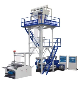Double layer Co extrusion Film Blowing Machine with Rotary Die Ldpe Hdpe Extruding Machine for Plastic Bag