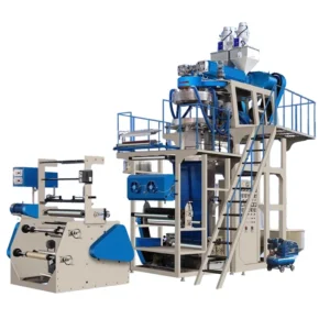 Double layer Three layer Co extrusion Cling CPP Film Shrink Wrap Polypropylene PP Film Blowing Extruder Machine