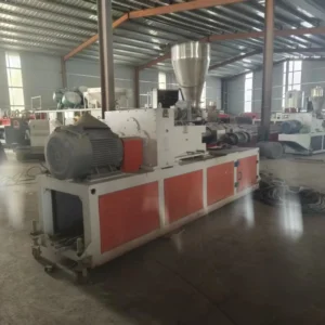 Double-screw Counter-rotating Conical Twin-screw Extruder for PVC Roof Tile Manufacturing PLC Controlled High 380V