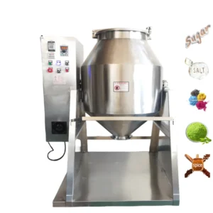 Dry and Wet Food Coffee Tea Spice Dry Powder Stainless Steel Pellet High Capacity Double Cone Drum Mixer Machine