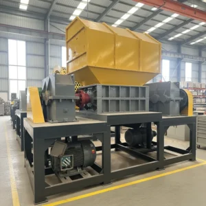 Dual Shaft Shredder & Metal Crusher For Recycling Waste Plastics And Tubes CE Certified