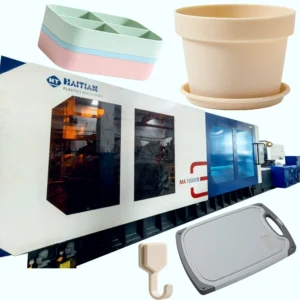 Durable Hybrid 1000 Ton Haitian Injection Machine With PLC Gear Screw & Pump For Large Plastic Water Tanks & Storage Containers