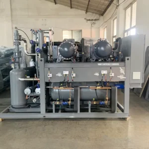 Durable Multi Stage Water Cooled Screw Chiller Equipment for Plastic Rubber Cooling Refrigeration Unit
