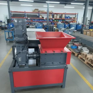 Durable in Use Single Motor High-precision Red OK-300 Shredder Fully Automatic Crushing of Plastic Rubber and Scrap Metal