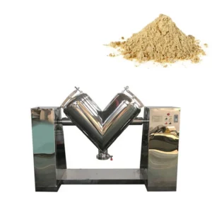 Dyes Powder Mixer 500kg Pigments Plastic Particles V Shape Catalysts Mixer Blender Mixing Machine with Feeder
