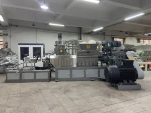 EVA TPR TPU Shoe Sole Material Granules Plastic Recycling Granule Making Machine Twin Screw Extruding