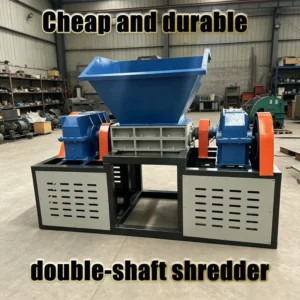 Economical Industrial-grade Dual-shaft Crusher Suitable for Waste Materials Such Plastics and Rubber Model 800 Plastic Crusher