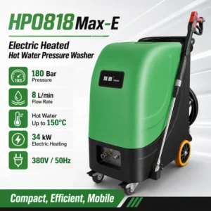 Electric Hot Water High Pressure Washer for Vehicle Machinery Floor Cleaning Plastic Material