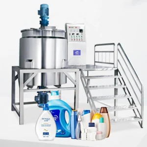Electric Steam Heating Mixing Tank Homogenizer Mixer 500L 1000L Emulsifier Homogenizer Machine Liquid Soap Making Machine