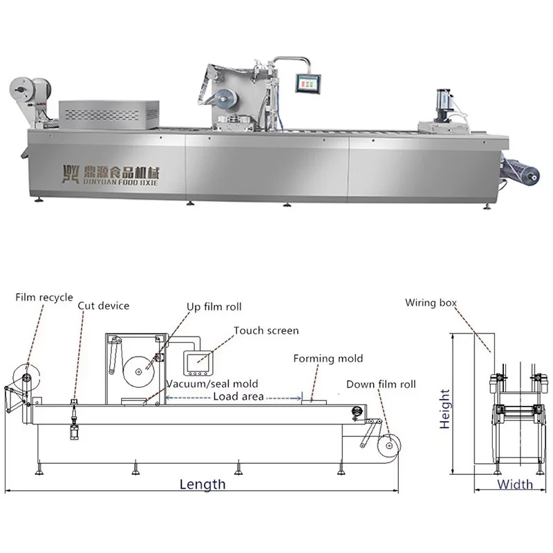 Electric Thermoformer Vacuum Sealer Machine Blister Packaging for Pouches Cans Foil Paper Material