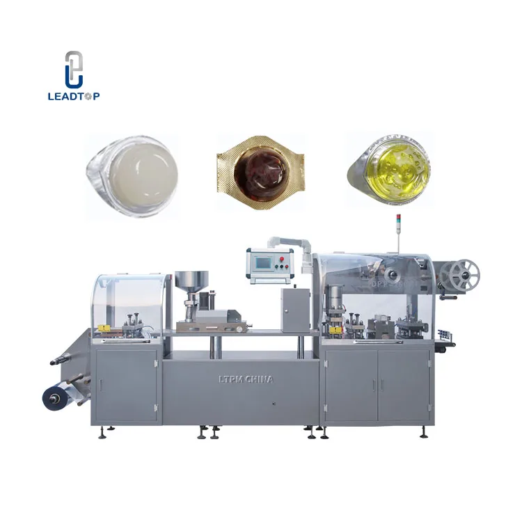 Electric Thermoforming Small Butter Cheese Paste Jam Honey Liquid Blister Packing Machine for Chemical Manufactured
