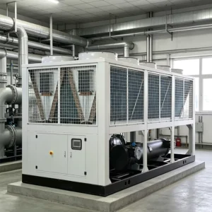 Energy Saving Air Cooled Screw Chiller 4 Stage Capacity Control 150 Ton Industrial Water Chiller for Plastic Injection