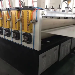 Essential Screw Pump Motor Gearbox PLC Controlled Plastic Extruders PVC Crusted Foam Board Line Sheet Plate