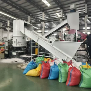 Extruder Pellet Machine with Forced Feeding System for Light Weight Plastic Film and Rafia