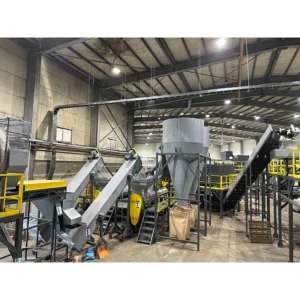 FDA Approved Waste Pet Bottle Flakes Crushing Washing Drying Line Scrap Plastic Recycling Machinery Line