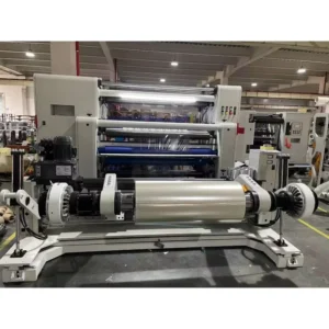FQA 1600 PET Plastic Film Jumbo Reel Slitter Rewinder 600mm Rewind Diameter 1600 Unwinding Width