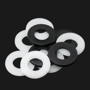 Factory Custom M2 M2.5 M3 M4 M5 M6 M8 M10 M12 Nylon Plastic Friction Plain Washers Ring Spacers POM Flat Washer Gasket