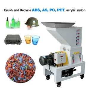 Factory Customized 1.5HP Automatic Recycling System Plastic Shredder Pineapple Cutter Crushing Machine Slow speed Edge Crusher