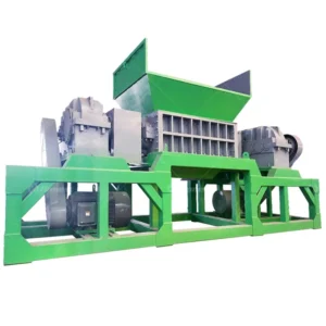 Factory Direct CE Certified Heavy Duty Double Shaft Shredder for Waste Plastic Metal Tire Wood Foam Cardboard Recycling