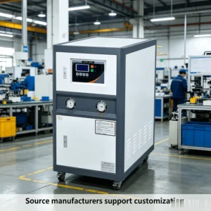Factory Direct Custom 6HP Water Cooled Industrial Water Chiller 18KW 60L 100L/min for Injection Molding Electroplating Cooling