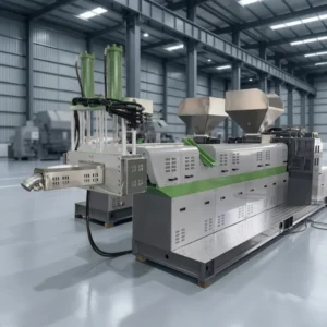 Factory Direct PP PE Waste Plastic Bag Stretch Film Pelletizing Granulator Machine