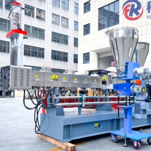 Factory Direct Plastic Extruders Double Screw 32:1 L/D Ratio 7000kg for PP ABS PA HDPE Plastic Compounding with 1 Year Warranty