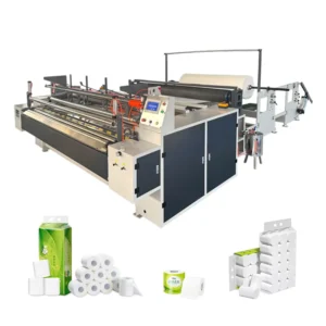 Factory Direct Selling Glue Laminated 1350 Kitchen Towel Toilet Tissue Paper Roll Product Making Machine