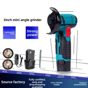 Factory Direct Supply Cross border Lithium Wireless Mini Electric Angle Grinder Cutting Grinding Polishing Machine