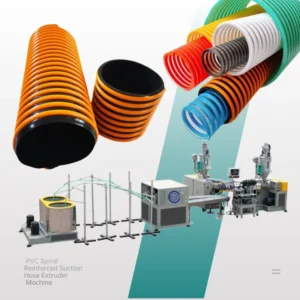 Factory Price PVC PP PE Spiral Reinforced Suction Hose Extruder with Motor Pump Flexible Pipe Manufacturing Machine