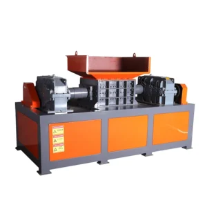 Factory Price Stainless Steel and Aluminum Double Shaft Plastic Shredder Machine with Gear Motor High Productivity and Energy Saving