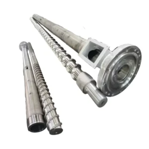 Factory Processed 38Cr 42Cr Steel Bimetallic Nitrided Screw Barrel HRC 56-58 for LDPE HDPE Waste Recycling Long Service