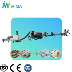 Factory Supply Waste Plastic Pet Bottles Recycling Washing Machine Line crushing Washing Drying Plant